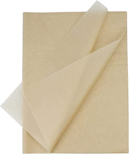 100 Blatt 19,7 x 13,8 Zoll Seidenpapier-Geschenkpapier für Geschenktüten, Geburtstagsfeiern, Hochzeiten, Bastelarbeiten (Braun) von Bunilili