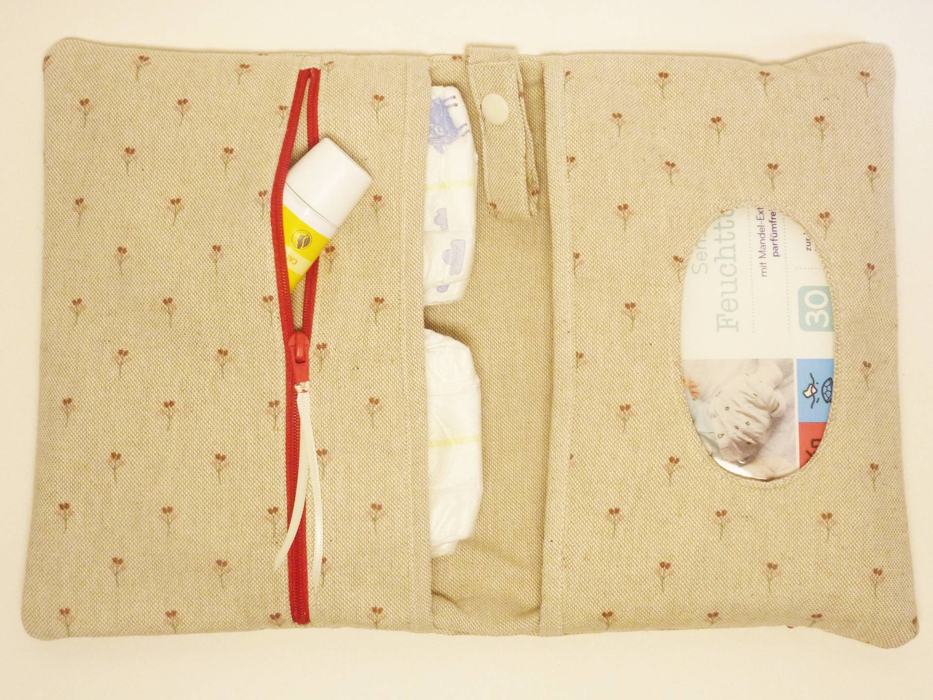 Wickeltasche Blümchen Wickeltasche Blümchen von Bunterkunt