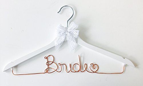 Kleiderbügel Bride KUPFER für Ihre Hochzeit - individuell gestaltbar auch mit Name, Geschenk zur Hochzeit, Brautkleid von Buntermix