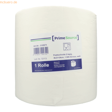 Bunzl PrimeSource Putztuchrolle 510571 36,5x34cmx510m 2-lagig 1500 Bla Bunzl PrimeSource Putztuchrolle 510571 36,5x34cmx510m 2-lagig 1500 Bla von Bunzl