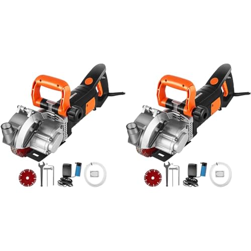 BuoQua Mauernutfräse Wandfräse 5000 U/min Wand Chaser Maschine 4800Watt Wand Groove Schneidemaschine Stoßmaschine 42mm für Ziegel Granit Marmor Beton Cutter Notcher Groover mit 5 x Sägeblätter BuoQua Mauernutfräse Wandfräse 5000 U/min Wand Chaser Maschine 4800Watt Wand Groove Schneidemaschine Stoßmaschine 42mm für Ziegel Granit Marmor Beton Cutter Notcher Groover mit 5 x Sägeblätter von BuoQua