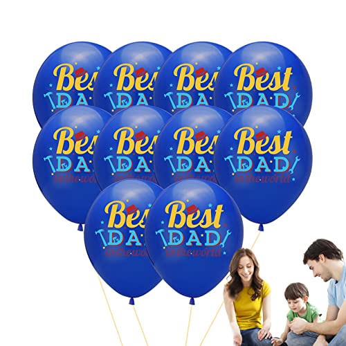 Luftballon-Set "Happy Fathers Day" – Vatertagsdekoration, Luftballons | Blau und Weiß Buogint von Buogint