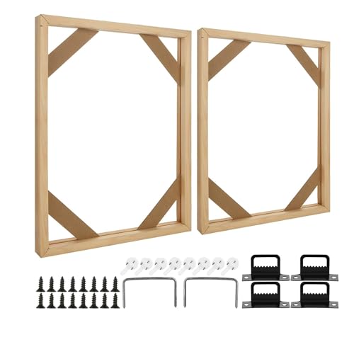 Buqpow 2 Set DIY Massivholz-Leinwandrahmen-Kit, 16 X 20 Leinwandrahmen-Keilrahmen Aus für ÖLgemäLde, Drucke und Poster Buqpow 2 Set DIY Massivholz-Leinwandrahmen-Kit, 16 X 20 Leinwandrahmen-Keilrahmen Aus für ÖLgemäLde, Drucke und Poster von Buqpow