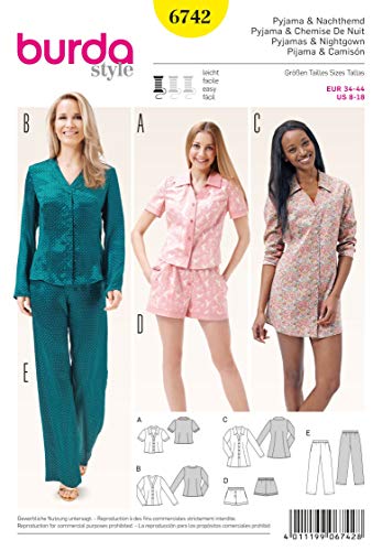 Burda (Damenkleider Top und White Night Shirt Burda (Damenkleider Top und White Night Shirt von burdastyle