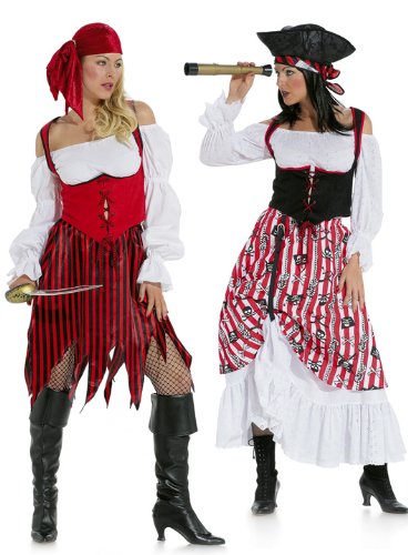 Burda 2422 Schnittmuster Kostüm Fasching Karneval Piratenbraut Piratin (Damen, Gr. 36-48) – Level 2 leicht von Burda