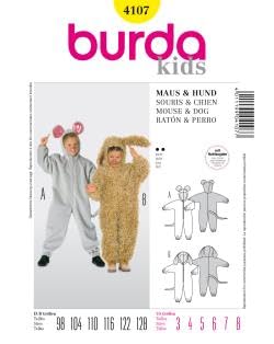Burda 4107 Schnittmuster Overall (Kids, Gr. 98-128) – Level 2 leicht von Burda