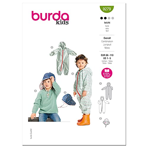Burda 9279 Schnittmuster Overall (Kids, Gr. 86-110) Level 2 leicht von Burda