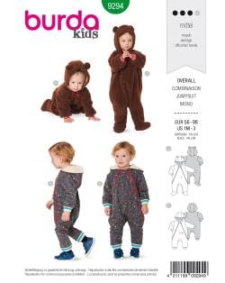 Burda 9294 Schnittmuster Overall (Kids, Gr. 56-98) Level 3 mittel von Burda Style