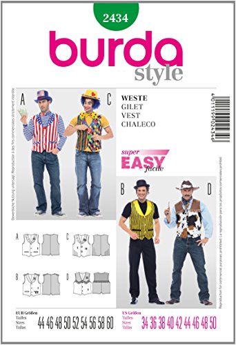 Burda Schnittmuster 2434 Fasching Gr. 44-60 Burda Schnittmuster 2434 Fasching Gr. 44-60 von Burda