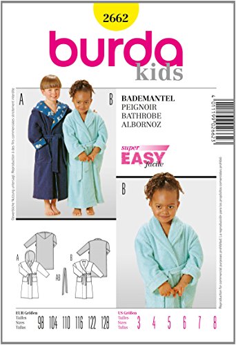 Burda Schnittmuster 2662, Bademantel f?r M?dchen und Jungen in Gr. 98-128 Burda Schnittmuster 2662, Bademantel f?r M?dchen und Jungen in Gr. 98-128 von Burda