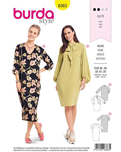 Burda Schnittmuster 6363 Kleid, 38-48 Burda Schnittmuster 6363 Kleid, 38-48 von Burda