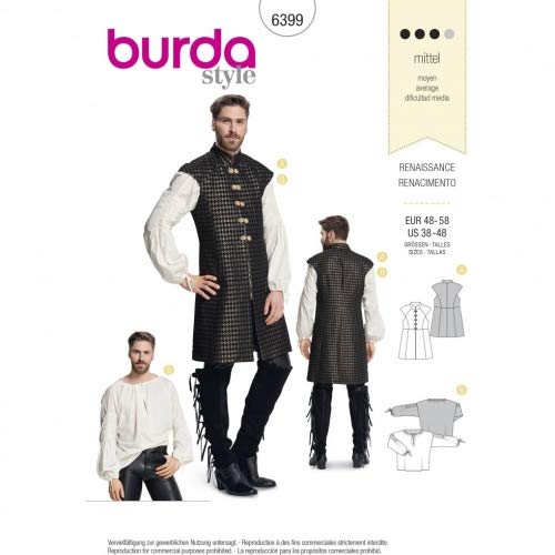 Burda Schnittmuster für Herren-Kostüme, 38-48 Burda Schnittmuster für Herren-Kostüme, 38-48 von Burda