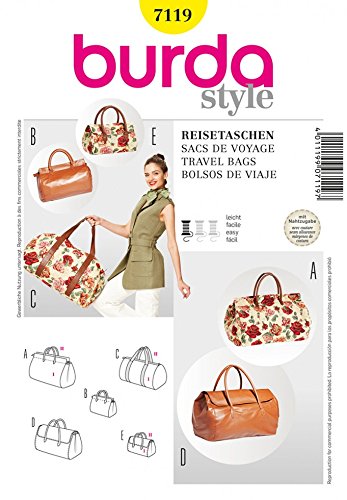 Burda Schnittmuster 7119 – Travel Bags Größen: One Size von Burda