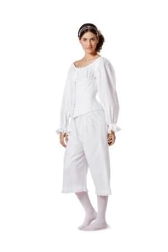 Burda 7156 Historische Unterwäsche Schnittmuster für Nachthemd, Pantalons und Korsett (nur Einheitsgröße) Burda 7156 Historische Unterwäsche Schnittmuster für Nachthemd, Pantalons und Korsett (nur Einheitsgröße) von Burda