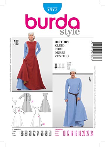 Burda Schnittmuster 7977 History Kleid,Robe,Vestido Gr. 36-50 Burda Schnittmuster 7977 History Kleid,Robe,Vestido Gr. 36-50 von Burda