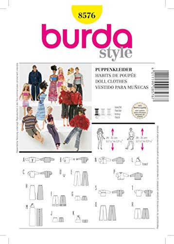 Burda Schnittmuster 8576 Puppen von Burda