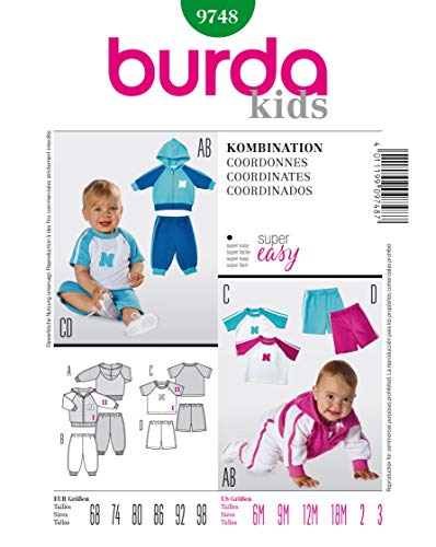 Burda Schnittmuster 9748 Kleinkind Kombination Gr. 68-98 Burda Schnittmuster 9748 Kleinkind Kombination Gr. 68-98 von Burda