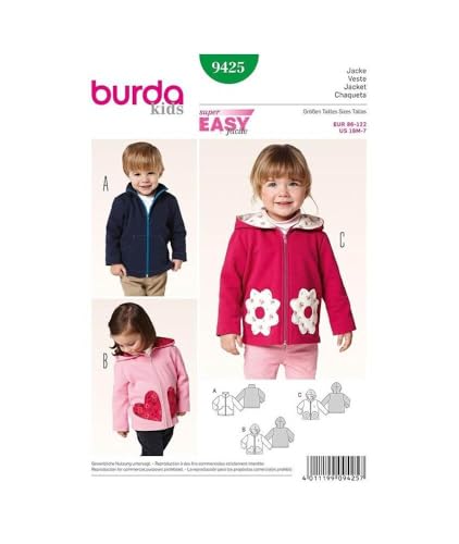 Burda Schnittmuster Jacke 9425 Burda Schnittmuster Jacke 9425 von Burda