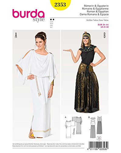 Burda Schnittmuster Karneval Römische und Egyptienne, Papier, weiß, 19 x 14 x 0,5 cm Burda Schnittmuster Karneval Römische und Egyptienne, Papier, weiß, 19 x 14 x 0,5 cm von Burda