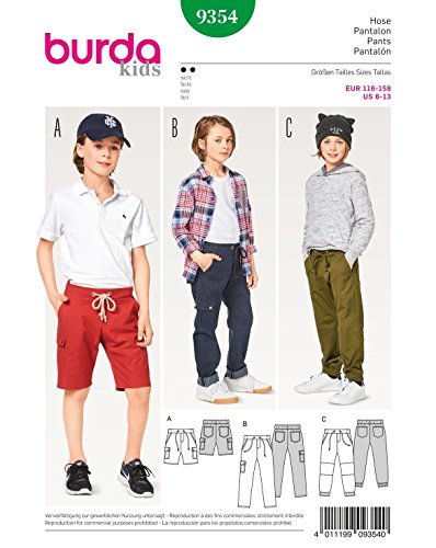 Burda Patron Kids 9354 Hose, Papier, weiß, 19 x 14 x 0,5 cm Burda Patron Kids 9354 Hose, Papier, weiß, 19 x 14 x 0,5 cm von Burda
