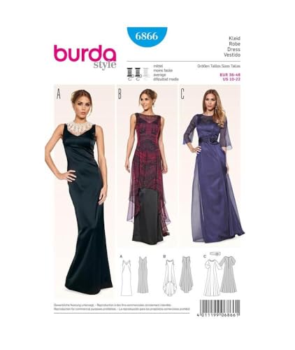 burda Schnittmuster Kleid 6866 burda Schnittmuster Kleid 6866 von Burda