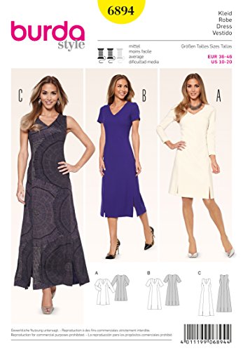 Burda Schnittmuster Kleid 6894 Burda Schnittmuster Kleid 6894 von Burda