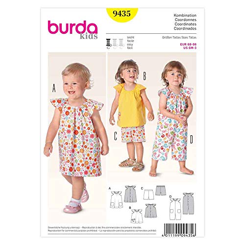 Burda Schnittmuster Kleid ? Top ? Hose ? Overall 9435 von Burda