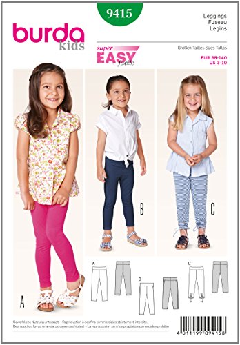 burda Schnittmuster Mädchen Leggings 9415 Gr. 98-104 burda Schnittmuster Mädchen Leggings 9415 Gr. 98-104 von burdastyle