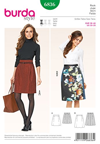 Burda Schnittmuster Rock 6836 von INUSPACE