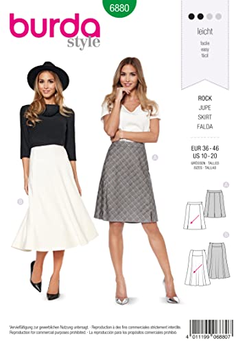 Burda Schnittmuster Rock 6880 Burda Schnittmuster Rock 6880 von Burda