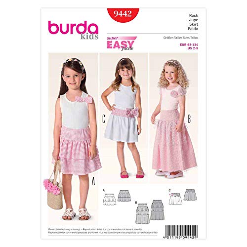 Burda Schnittmuster Rock ? Stufenrock 9442 Burda Schnittmuster Rock ? Stufenrock 9442 von burdastyle