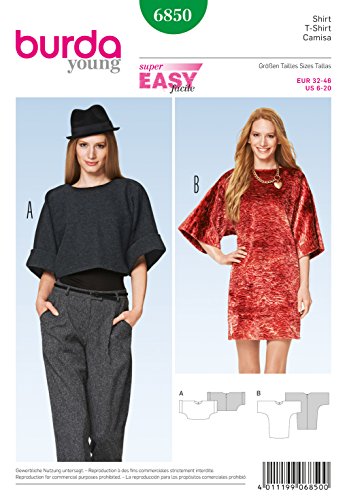 Burda Schnittmuster Shirt 6850 Burda Schnittmuster Shirt 6850 von Burda