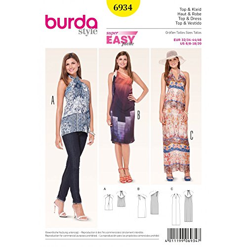 Burda Schnittmuster Top ? Kleid 6934 Burda Schnittmuster Top ? Kleid 6934 von Burda