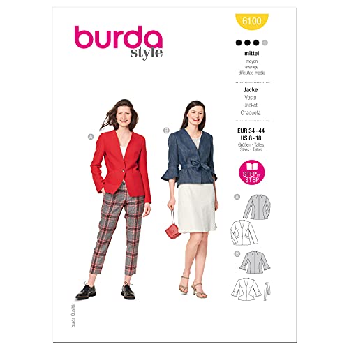 Burda Style Jacken-Nähmuster-Set, mehrfarbig Burda Style Jacken-Nähmuster-Set, mehrfarbig von Burda Style
