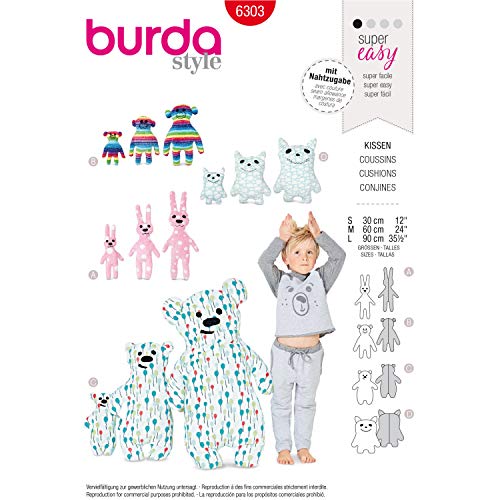 Burda Style Schnittmuster B6303 Motivkissen von Burda