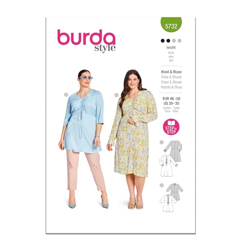 Burda Style Schnittmuster B5732 Damenkleid und Bluse Burda Style Schnittmuster B5732 Damenkleid und Bluse von Burda