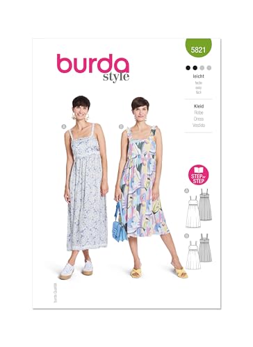 Burda Style Schnittmuster B5821 Damenkleid Burda Style Schnittmuster B5821 Damenkleid von Burda