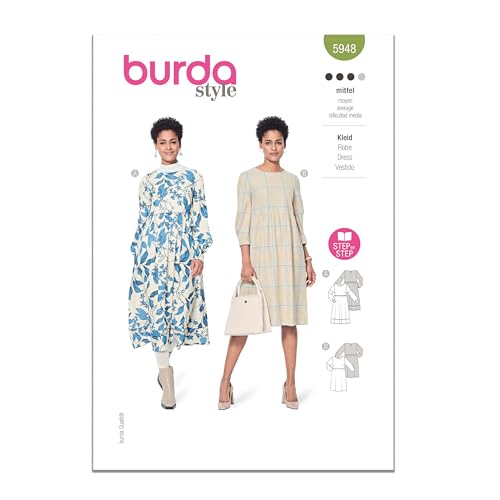 Burda Style Schnittmuster B5948 Damenkleid Burda Style Schnittmuster B5948 Damenkleid von Burda