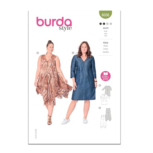 Burda Style Schnittmuster B6036 Damenkleid Burda Style Schnittmuster B6036 Damenkleid von Burda