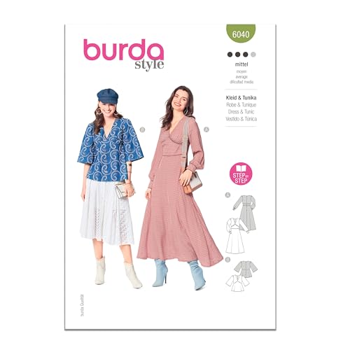 Burda Style Schnittmuster B6040 Damenkleid und Bluse Burda Style Schnittmuster B6040 Damenkleid und Bluse von Burda
