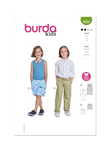 Burda Style Schnittmuster B9224 Kinderhose von Burda
