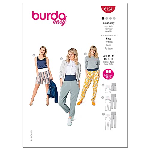 Burda Style Schnittmuster-Set, für Röcke/Hosen, mehrfarbig von burdastyle