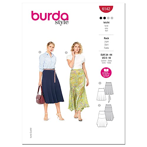 Burda Style Schnittmuster-Set, für Röcke/Hosen, mehrfarbig von Burda