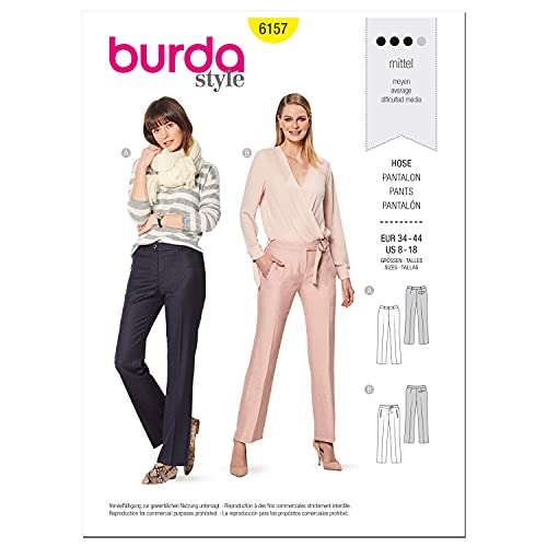 Burda Style Schnittmuster-Set, für Röcke/Hosen, mehrfarbig von Burda