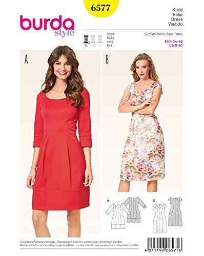 Burda b6577 Schnittmuster Kleid Papier weiß 19 x 13 x 1 cm Burda b6577 Schnittmuster Kleid Papier weiß 19 x 13 x 1 cm von Burda
