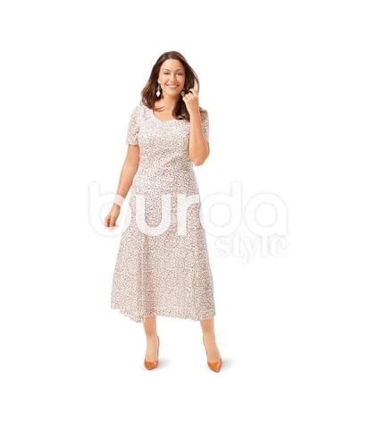 Burda B6680 Schnittmuster für Kleid, Papier, Weiß, 19 x 13 x 1 cm von burdastyle