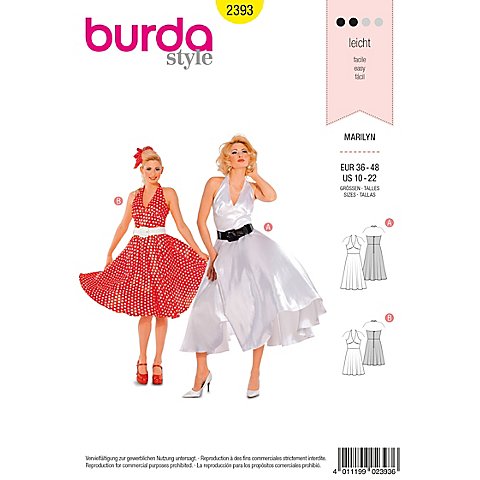 burda Schnitt 2393 "Marilyn-Kleid" von Burda