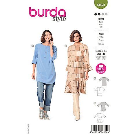 burda Schnitt 6060 "Kleid Mia" von Burda