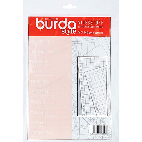 burda Vliesstoff mit Zentimeter-Raster von Burda