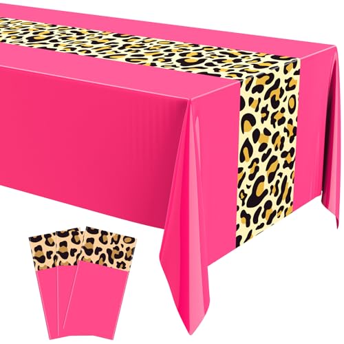 Buryeah Einweg-Tischdecke aus Kunststoff, Leopardenmuster, 137 x 274 cm, rechteckig, Safari-Tiere, Leopardenmuster, Geburtstagsdekorationen für Babyparty, Hochzeit, Geburtstag, Party, 3 Stück Buryeah Einweg-Tischdecke aus Kunststoff, Leopardenmuster, 137 x 274 cm, rechteckig, Safari-Tiere, Leopardenmuster, Geburtstagsdekorationen für Babyparty, Hochzeit, Geburtstag, Party, 3 Stück von Buryeah